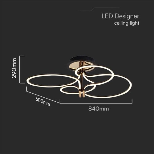  LED plafonski luster LED/36W/230V 3000K Slike