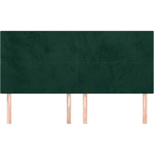  Uzglavlje tamnozeleno 200x5x118/128 cm bar&amp;scaron;unasto Slike