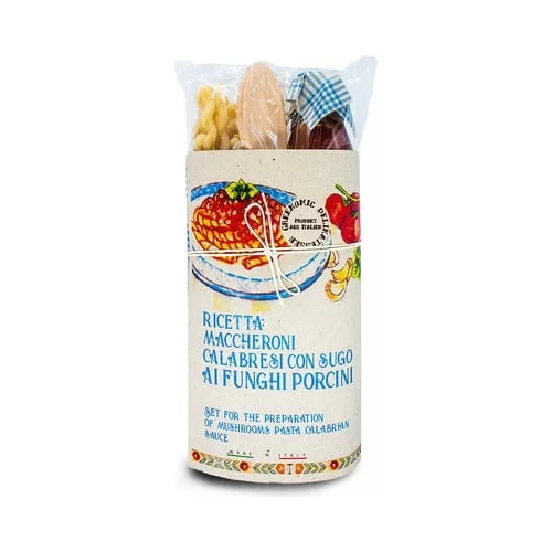 Greenomic Pasta Kit - makaroni z omako iz jurčkov v kalabrijskem slogu