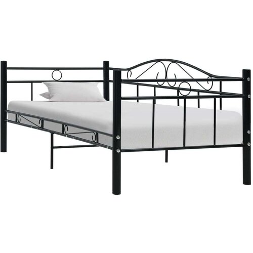  Za dnevni ležaj crni metalni 90 x 200 cm Cene