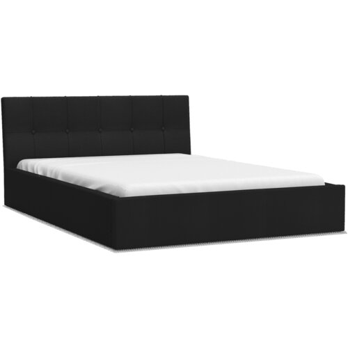 Molarem Home Tapecirani krevet RINO 140*200 crna tkanina Slike