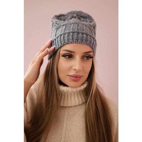 Kesi marka niezdefiniowana Cap with fleece Marta K231 dark gray Slike