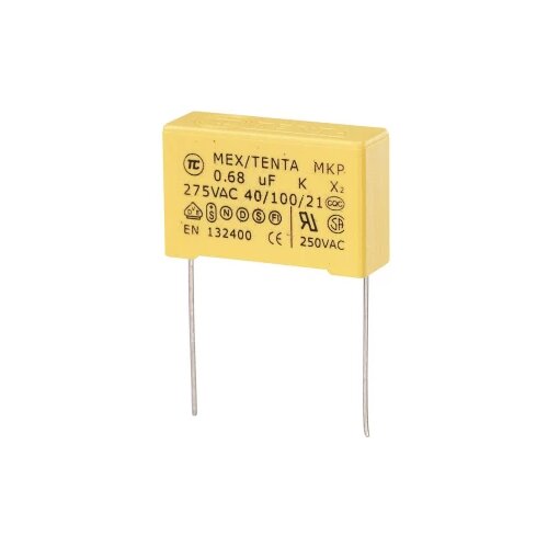 TRU COMPONENTS MKP-X2 MKP-X2-Kondenzator za uklanjanje poremećaja radijalno ožičen 0.68 µF 275 V/AC 10 % 27.5 mm (D x Š x Cijene