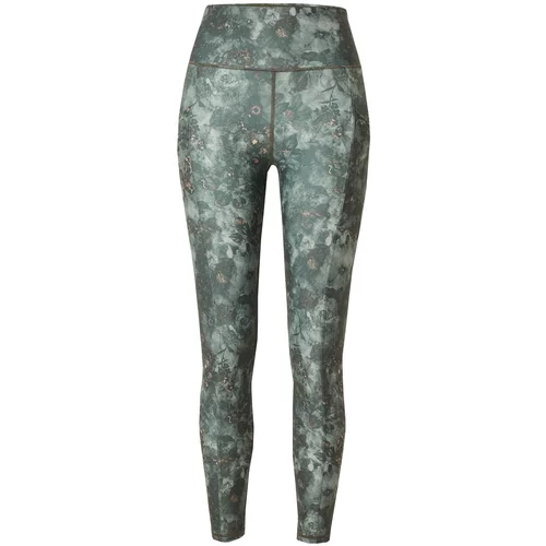 MARIKA Športne hlače 'ECLIPSE' bež / siva / bazaltno siva / temno zelena