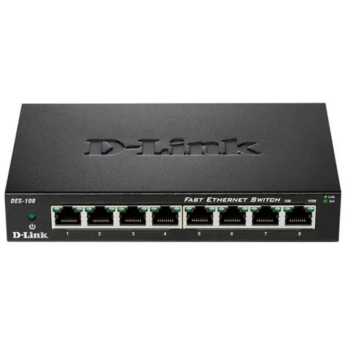 D-link switch neupravljivi,DES-108/E (metalno kućište)