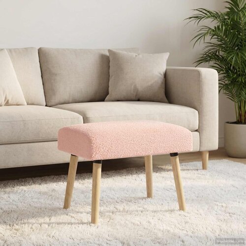  Klupa Jednobojno Ružičasta 60 x 40 x 45 cm Boucl&eacute; Cijene