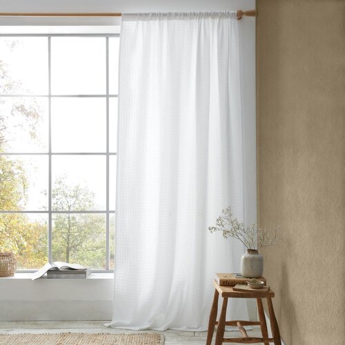 Pineapple Elephant Bijela prozirna zavjesa 140x229 cm Muscat Waffle &amp;ndash; Slike