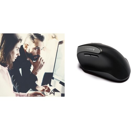 Cherry MW-4500 bežični ergonomski optički mi&scaron;, crni Cene