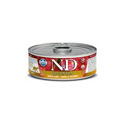 Nuevo N&D hrana u konzervi za mačke - kinoa skin&coat - prepelica i kokos - 80gr Cene