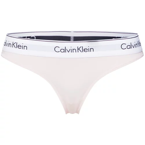 Calvin Klein Underwear Tanga gaćice 'Nymphs' puder roza / crna / bijela