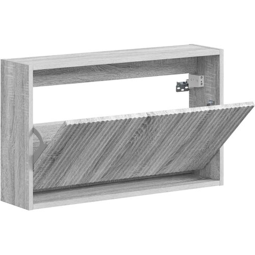  Ormar za cipele na zidu ARNHEM 71 x 17 x 43 cm Siva Sonoma - Siva Sonoma Slike