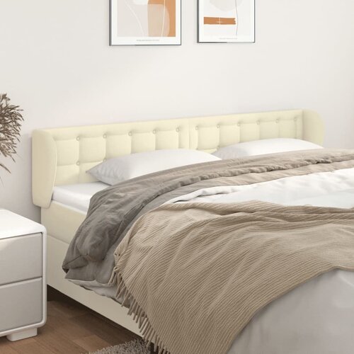  Uzglavlje s u&scaron;ima krem 203x23x78/88 cm od umjetne kože Cijene