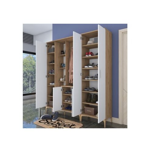 Woody Fashion Set za hodnik EA131-2801, 180x37,5x198,6 cm, Bijela Cene