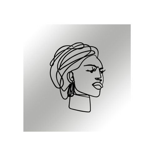 Wallity Zidna dekoracija Afro, 52,5x66cm, Crna Slike