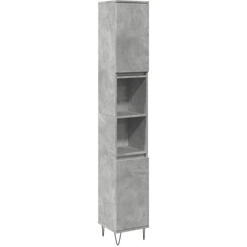 Maison Chic Kopalni&amp;scaron;ka omarica - Kopalni&amp;scaron;ki kabinet betonsko siva 30x30x190 cm inženirski les, (21795033) Slike