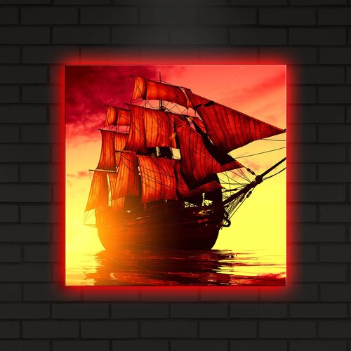 Wallity Zidna slika sa LED osvetljenjem 4040DACT-18, 40x40 cm Cijene
