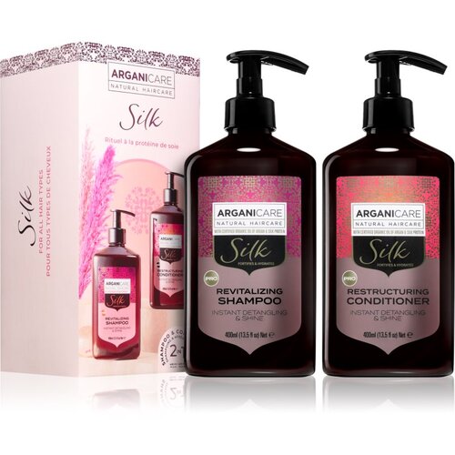 Arganicare Silk Protein Set darilni set s svilenimi proteini 1 kos Slike
