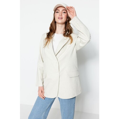 Trendyol Jacket - Cream - Relaxed fit Slike