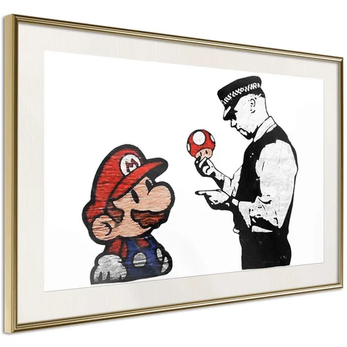  Poster - Banksy: Mario and Copper 30x20