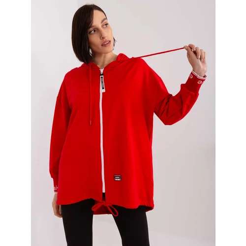 Fashion Hunters Red Women's Zipper Hoodie