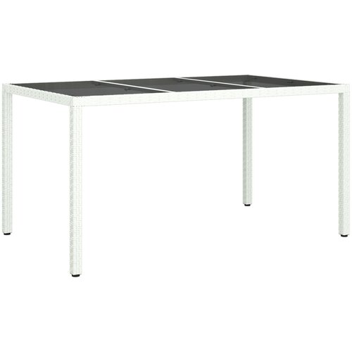 VidaXL Vrtni stol Bijela 150x90x75 cm Poli Ratan Slike
