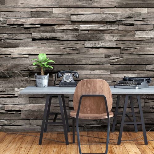  Samoljepljiva foto tapeta - Cedar Smell (Dark Brown) 98x70 Slike