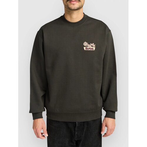 Rvca Rose Sign Crew Pulover iz flisa pirate black Cene