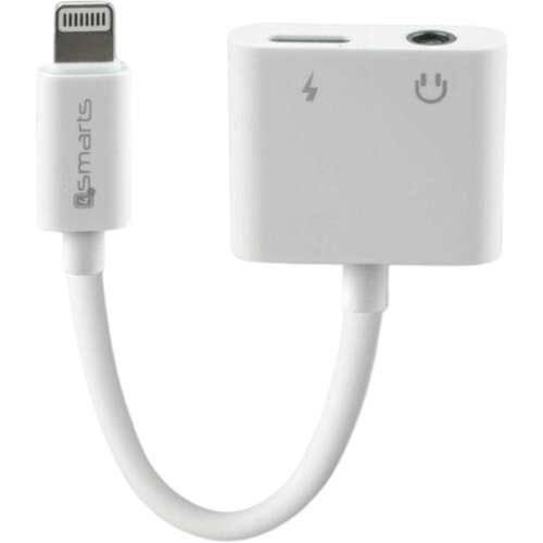 4SMARTS LIGHTNING SPLITTER ADAPTER NA LIGHTNING + 3,5 MM AUX, (5000303870) Cene