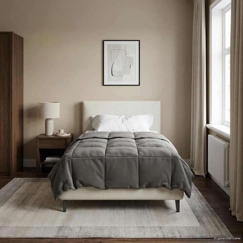  Ljetni pokrivač Svijetlo siva 155 x 220 cm Mikrovlakna - Svjetlosiva 155 x 220 cm Cijene