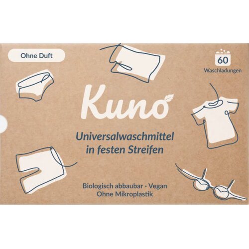 Kuno Univerzalni deterdžent u listićima - bez mirisa - 60 komada Slike