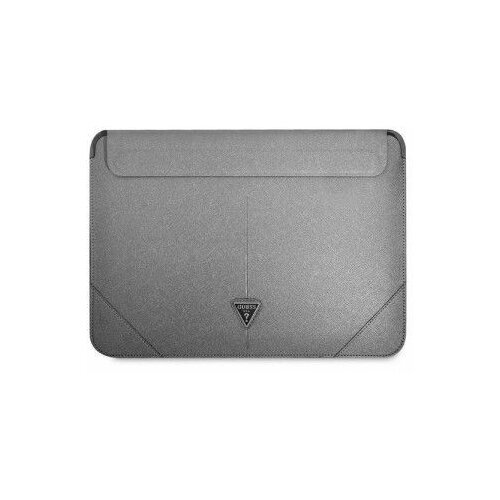 Guess navlaka za laptop od 16” silver saffiano triangle Slike