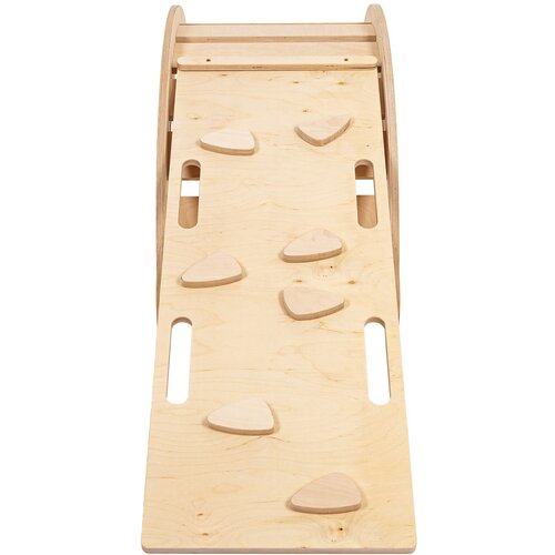MeowBaby Majhna gugalnica Dream White Wood & Slide & Ladder z bež blazino, (21626009) Cene