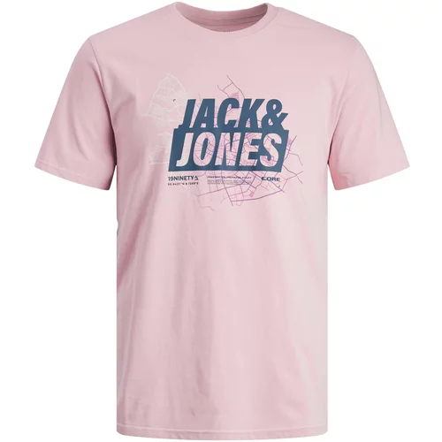 Jack & Jones Majica 'MAP SUMMER' nočno modra / majnica