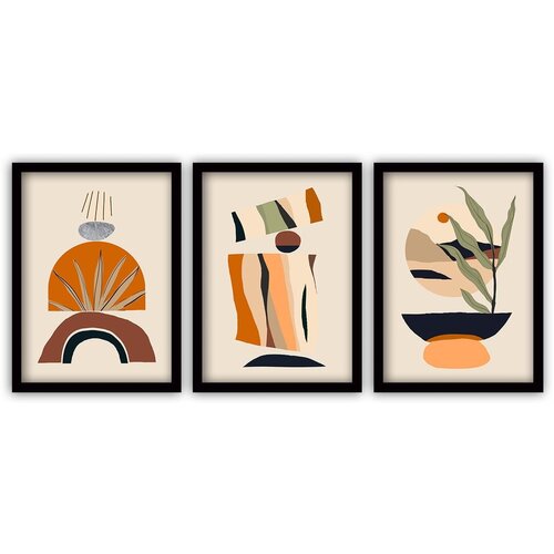 Vavien Artwork set od 3 slike u crnim okvirima modern, 35 x 45 cm Cijene