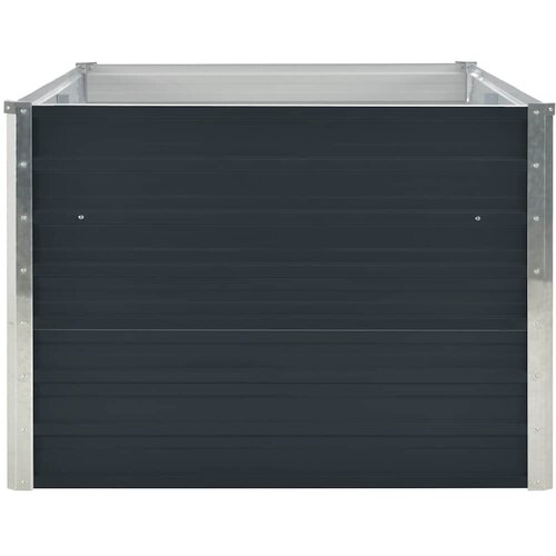  Povi&amp;scaron;ena vrtna gredica 160x80x45 cm pocinčani čelik antracit Slike