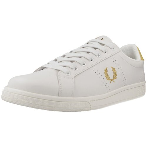 Fred Perry Modne superge B721 LEATHER Bela Slike