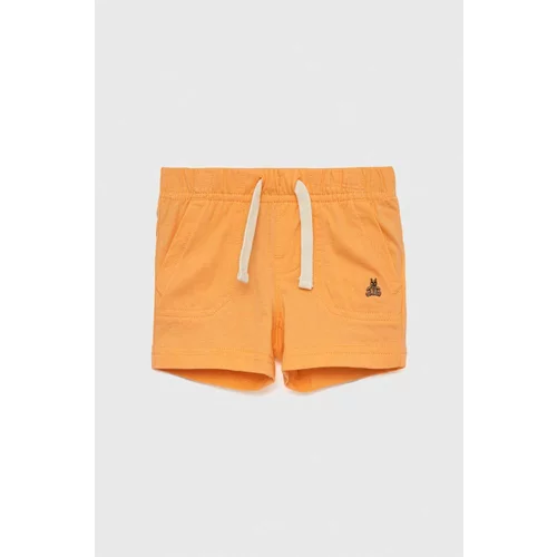 GAP Otroške bombažne kratke hlače oranžna barva