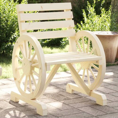 VidaXL Vrtna stolica 58 x 58 x 78 5 cm od masivne jelovine Slike