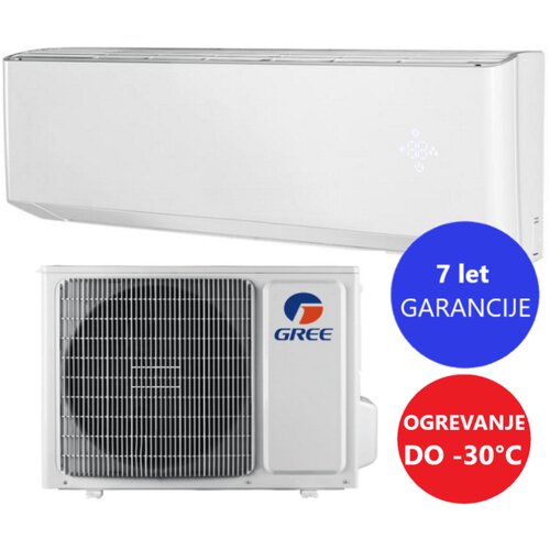 Gree AMBER NORDIC 3,5 kW (GWH12YD-S6DBA1A) &amp;ndash; 4,2kW ogrevanja (ogrevano dno zunanje enote) z montažo - Slike