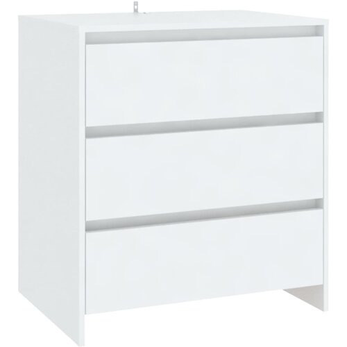 Maison Chic Komoda - Predalnik bela 70x41x75 cm iverna plo&amp;scaron;ča, (21716166) Slike