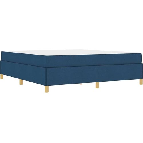  Krevet s opruga kutije Plava i bijela 180 x 200 cm tkanina Slike