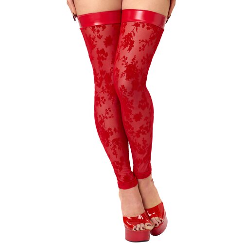 Noir Handmade F417 Plaything Thigh-High Stockings Red 3XL Slike
