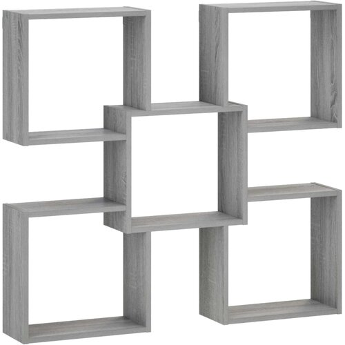  Polica na zidu Siva Sonoma 99,5 x 17 x 91 cm Konstruirano drvo Cijene