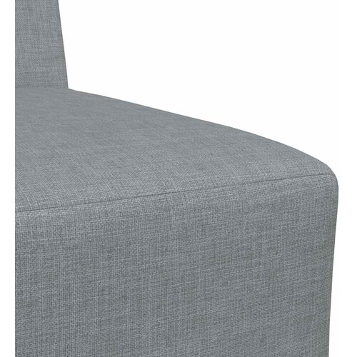  Modularna sofa bez naslona 2 pcs Svijetlo siva 55 x 74 x 82 cm Slike