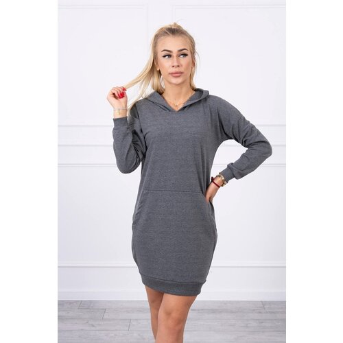 Kesi Graphite dress with hood Slike