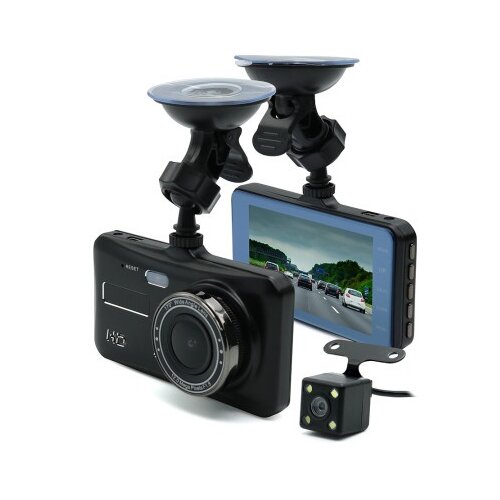  auto kamera t672 dual lens crna ( K182 ) Slike