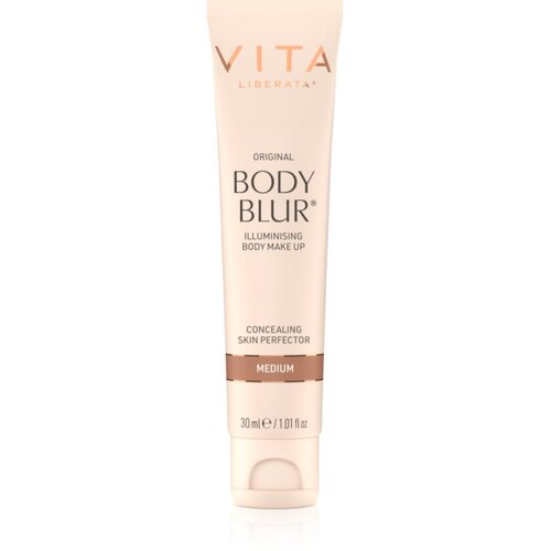 Vita Liberata Body Blur Body Makeup lahek tekoči puder za obraz in telo majhno pakiranje odtenek Medium 30 ml Cene