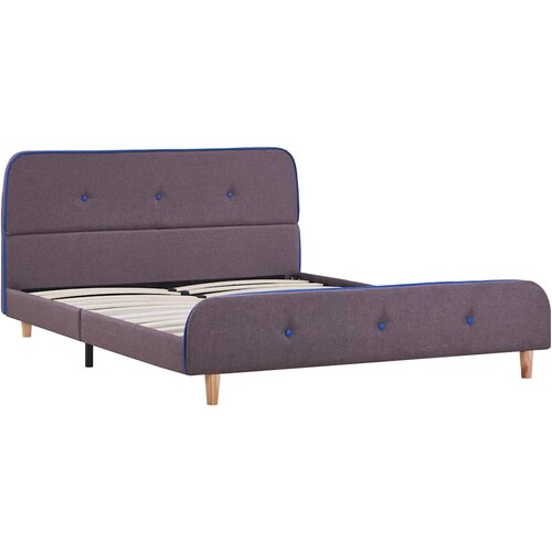 Maison Chic Posteljni Okvir - Dvoposteljna postelja brez vzmetnice Taupe blago 135x190 cm, (22081702) Cene
