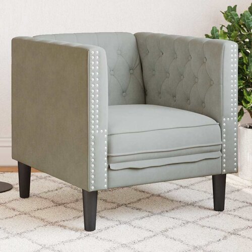 SOFA Svijetlo siva 74,5 x 71 x 70,5 cm Baršun Cene