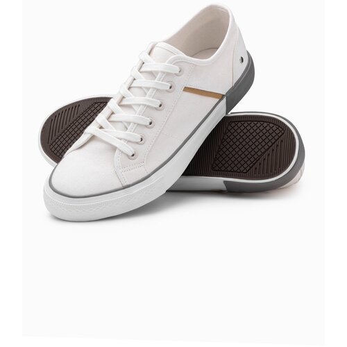 Ombre Classic men&amp;#039;s sneakers with rivets - white Slike